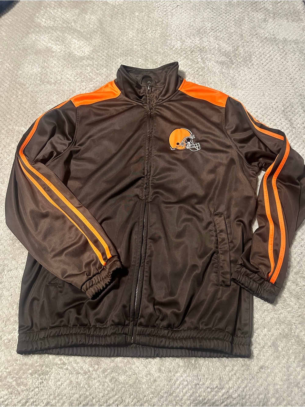 NFL Cleveland Browns Brown & Orange Kids Track Jacket
